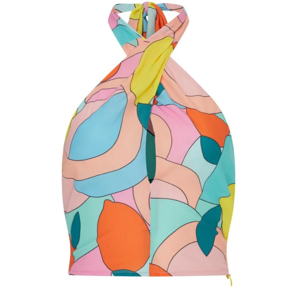 Staud Citrus Kai Top multicolor halter top - Picture 8 of 9